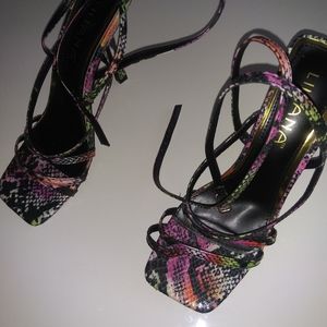 Liliana neon green pink orange stiletto